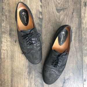 Earthies Lisbon Black Oxfords Lace Up Shoes 👞